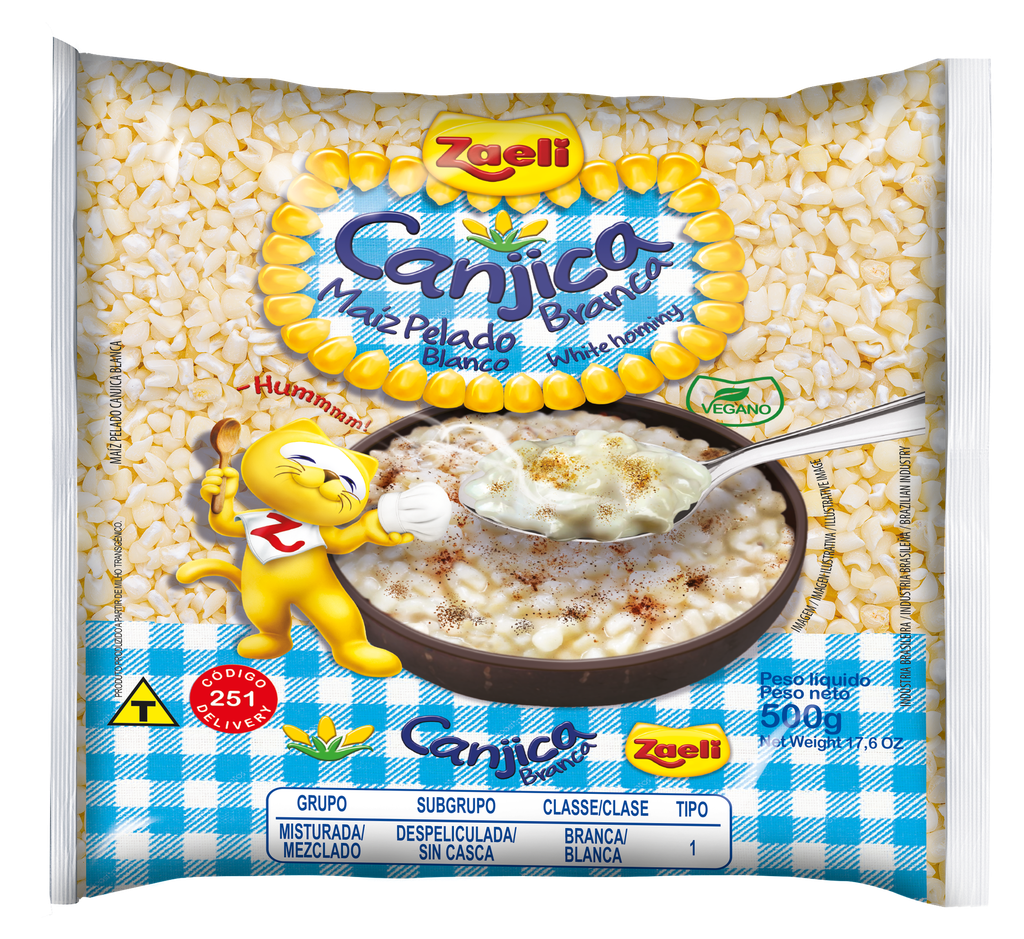 CANJICA BRANCA ZAELI 500G (20 X 500GR)