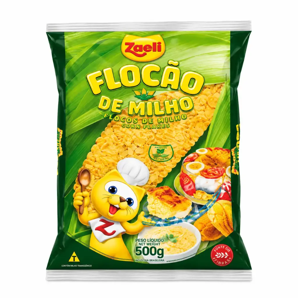 FLOCÃO DE MILHO ZAELI 500G (30 X 500 GR)
