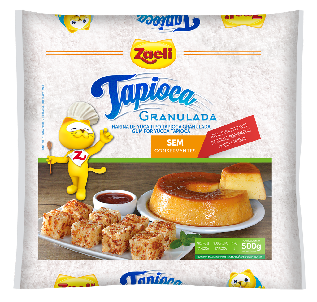 TAPIOCA GRANULADA ZAELI 500G (10 X 500GR)