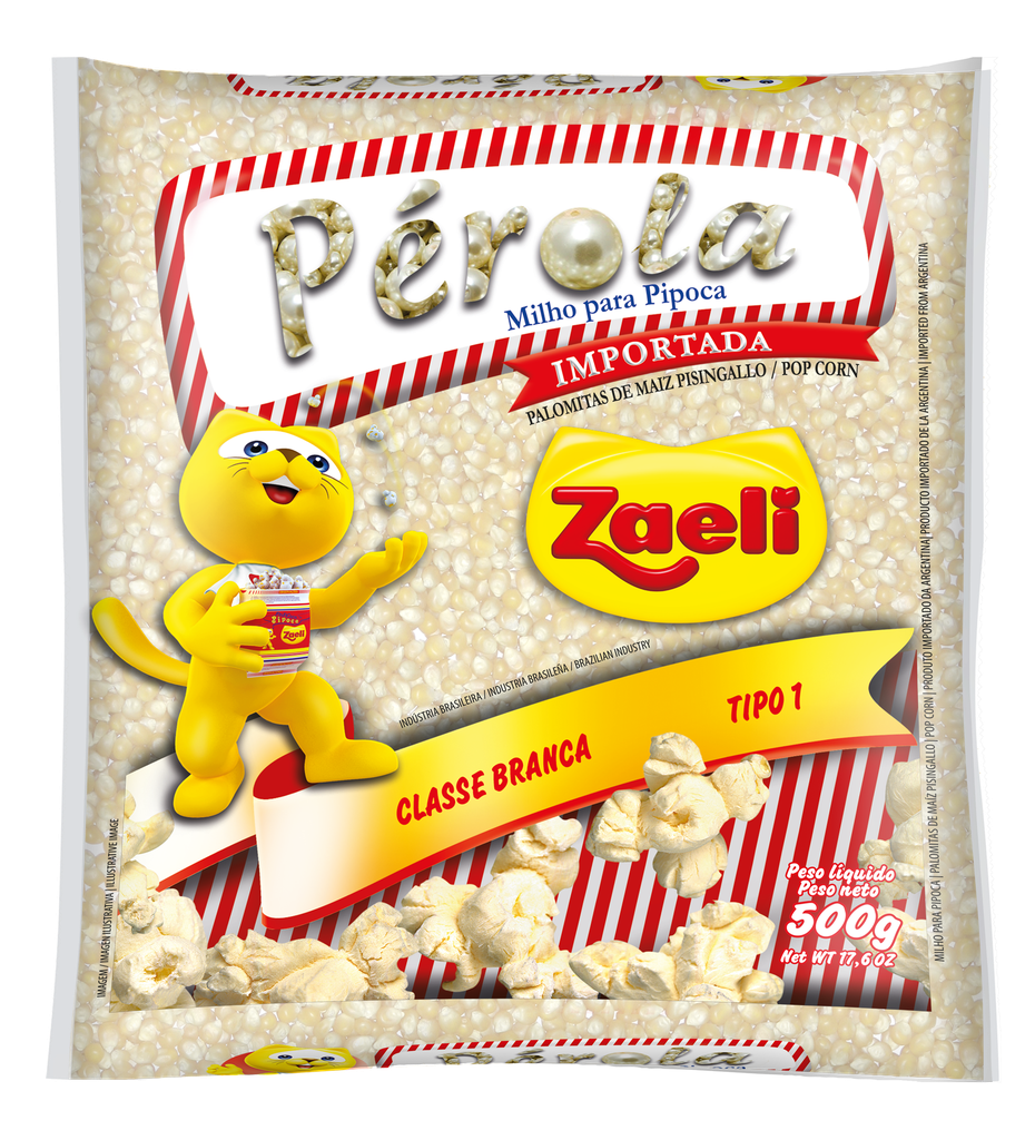 PIPOCA PÉROLA ZAELI 500G (10 X 500GR)