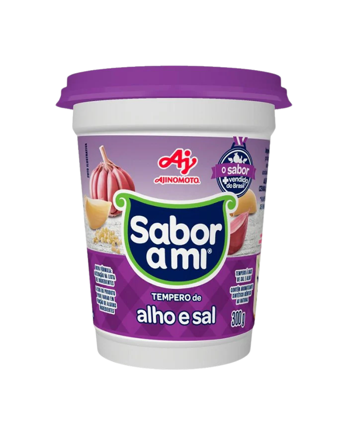 TEMPERO SABOR A MI ALHO E SAL POTE 300GR (24X 300GR)