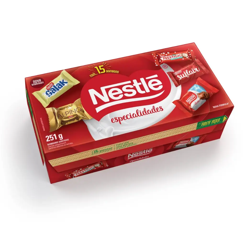 CAIXA DE BOMBOM ESPECIALIDADES NESTLÉ 251G