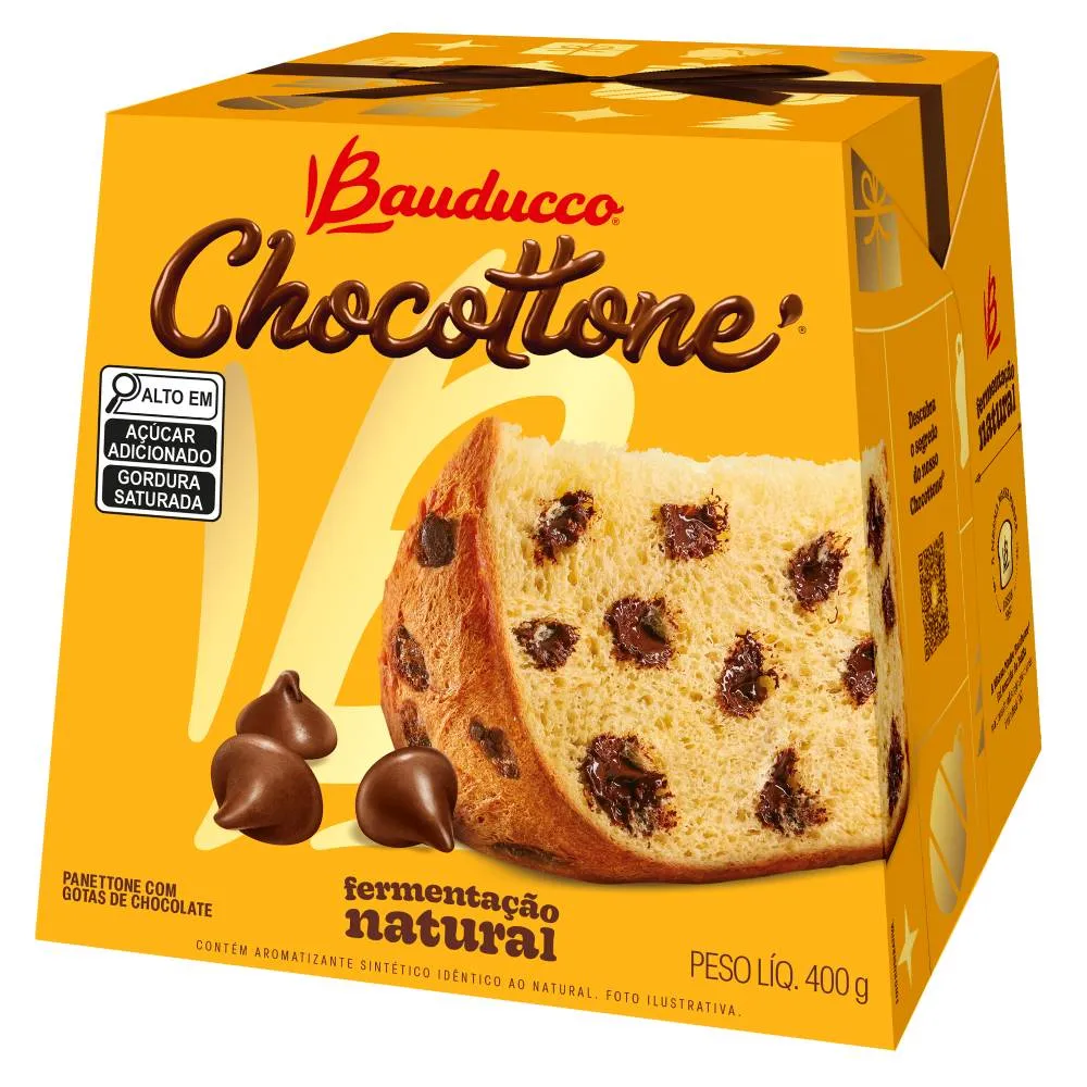 PANETONE BAUDUCCO CHOCOLATE 400GR (18 X 400GR)