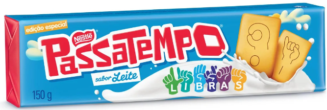 BISCOITO PASSATEMPO LEITE SEM RECHEIO NESTLÉ 150G (54 X 150GR)