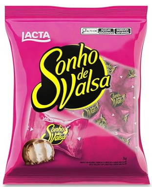 BOMBOM SONHO DE VALSA LACTA PACOTE 1KG (10 X 1KG)