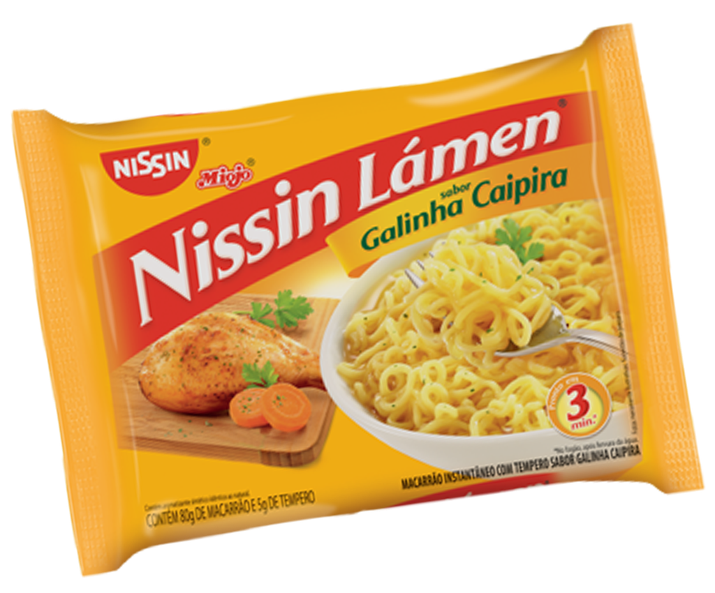 NISSIN LAMEN SABOR GALINHA CAIPIRA 85g (50 X 85GR)