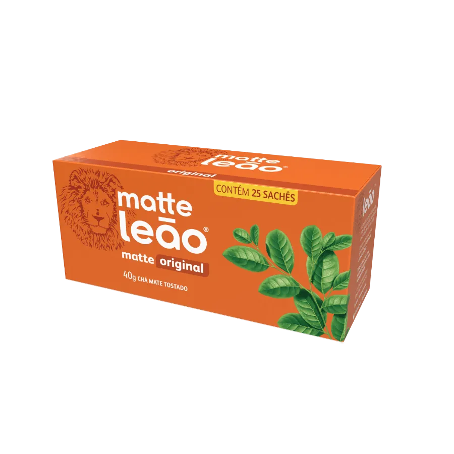 CHÁ MATTE LEÃO ORIGINAL 1,6G X 25UN (CAIXA C/ 30 CAIXETAS DE 25 UN X 1,6G)