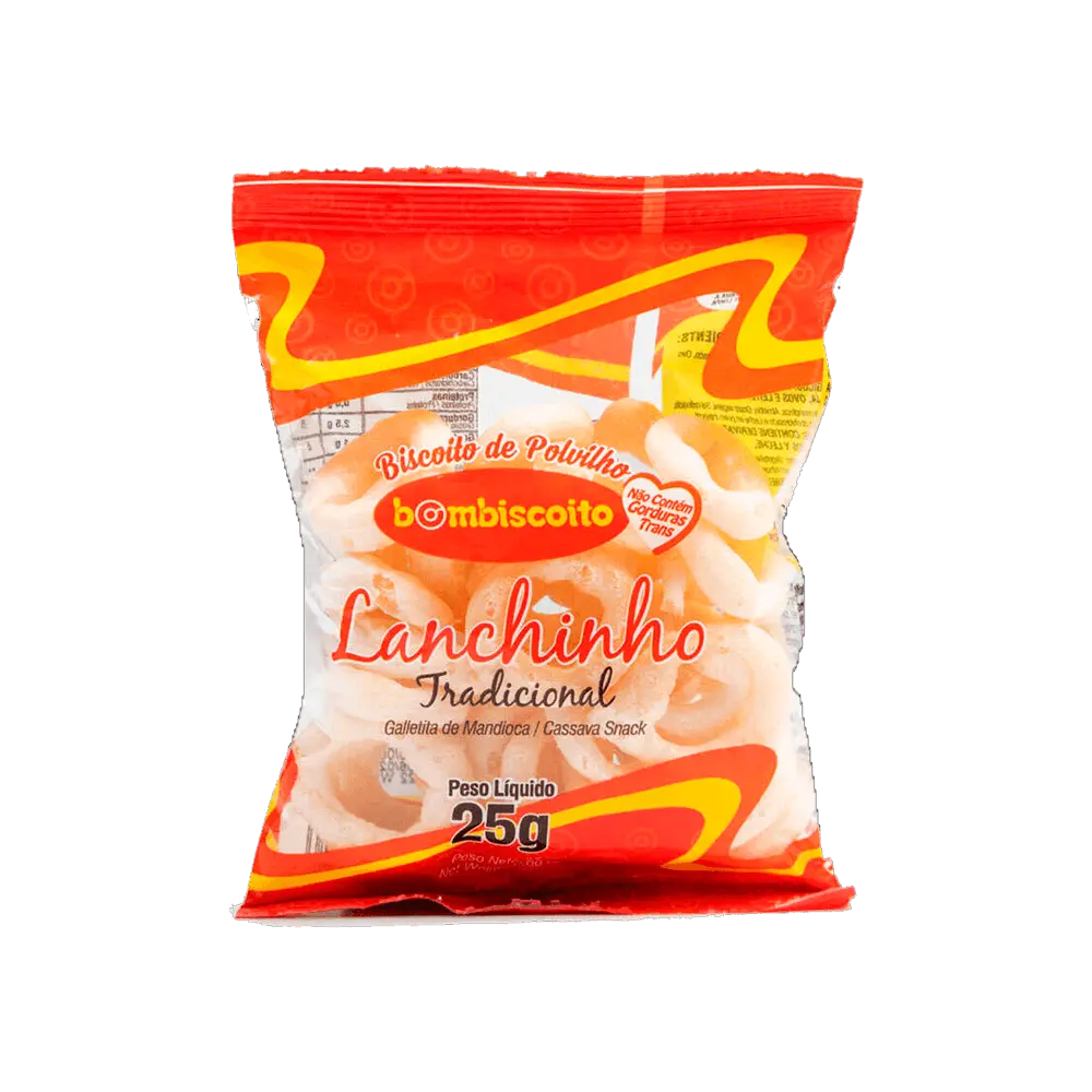 BISCOITO DE POLVILHO TRADICIONAL BOMBISCOITO 25GR (50 X 25GR)
