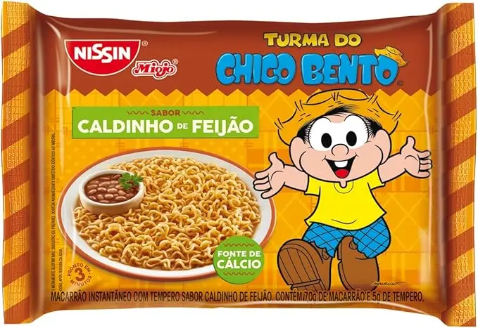 NISSIN LAMEN TURMA DA MÔNICA CALDINHO DE FEIJÃO 85GR (50 X 85GR)