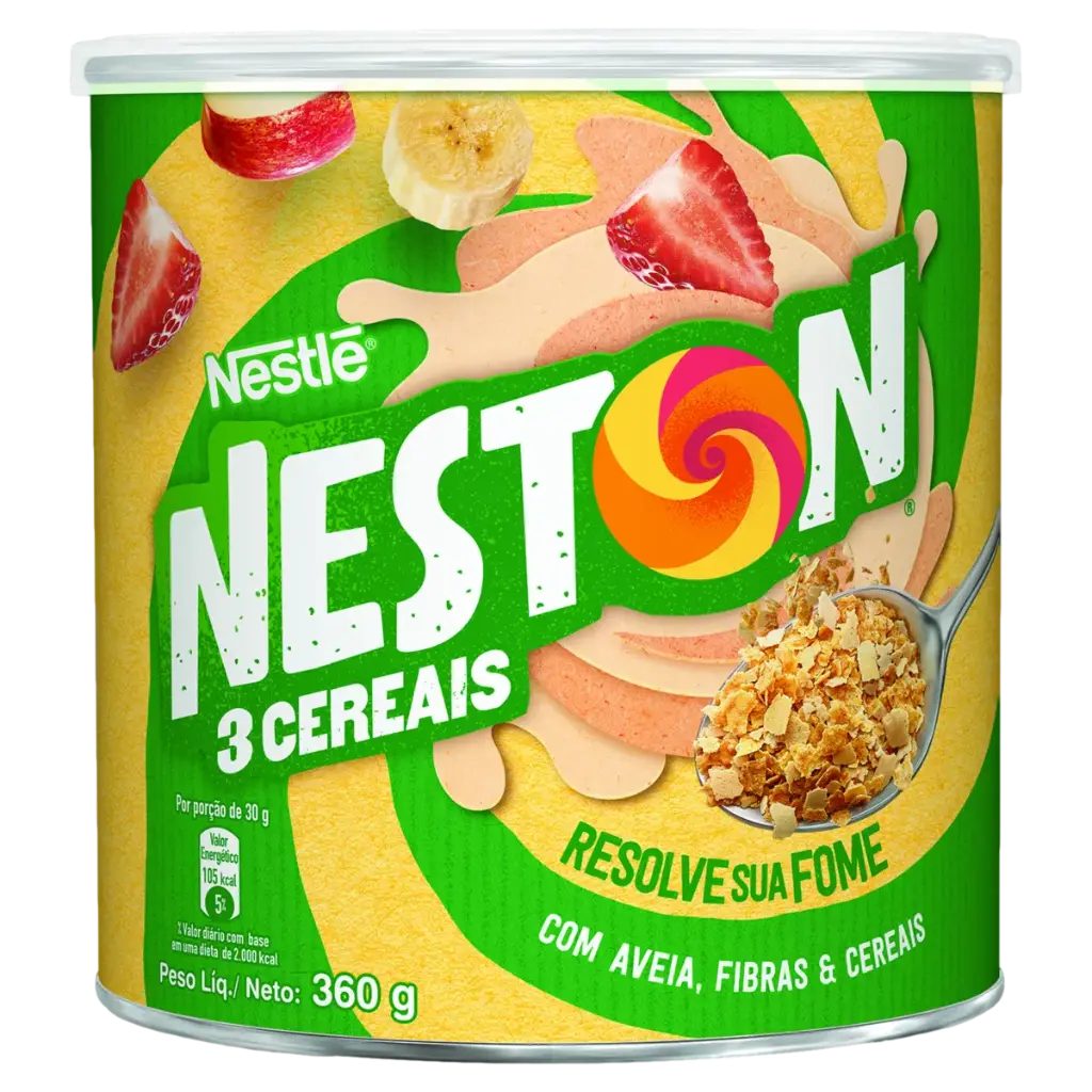 MINGAU NESTON 3 CEREAIS LATA 360GR (18 X 360GR)