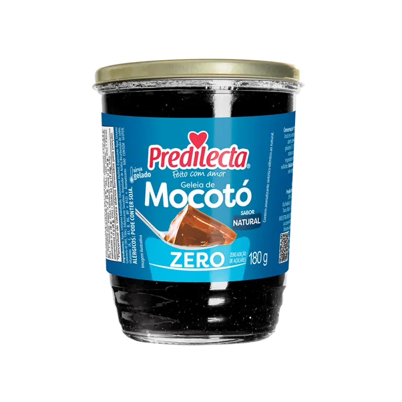 GELEIA DE MOCOTÓ PREDILECTA NATURAL ZERO VIDRO 180GR 