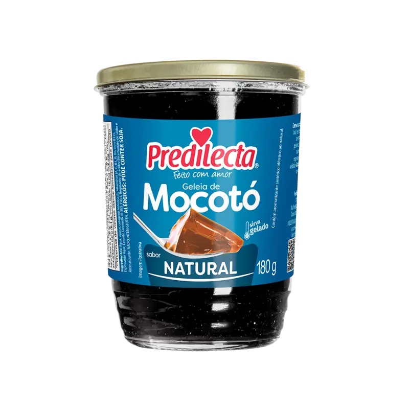 GELEIA DE MOCOTÓ PREDILECTA NATURAL VIDRO 180GR 