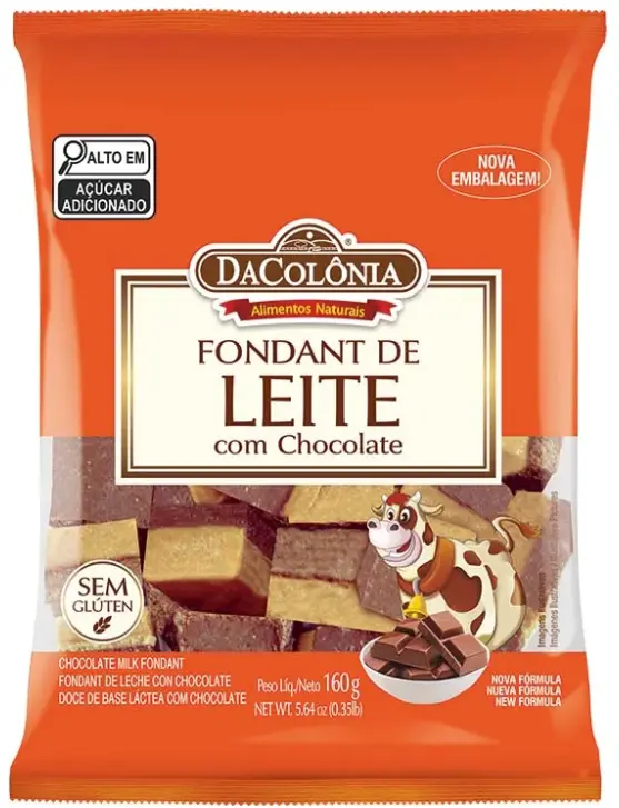 FONDANT DE LEITE C/ CHOCOLATE 160G DACÔLONIA