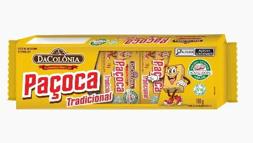 PAÇOCA RETANGULAR TRAD 180G DACÔLONIA