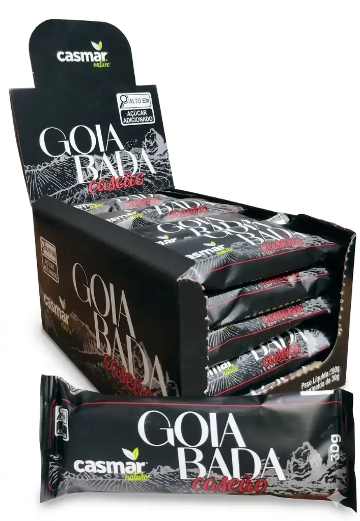 GOIABINHA CASCÃO CASMAR DISPLAY C/ 20 UN DE 30GR (6 X 600GR)