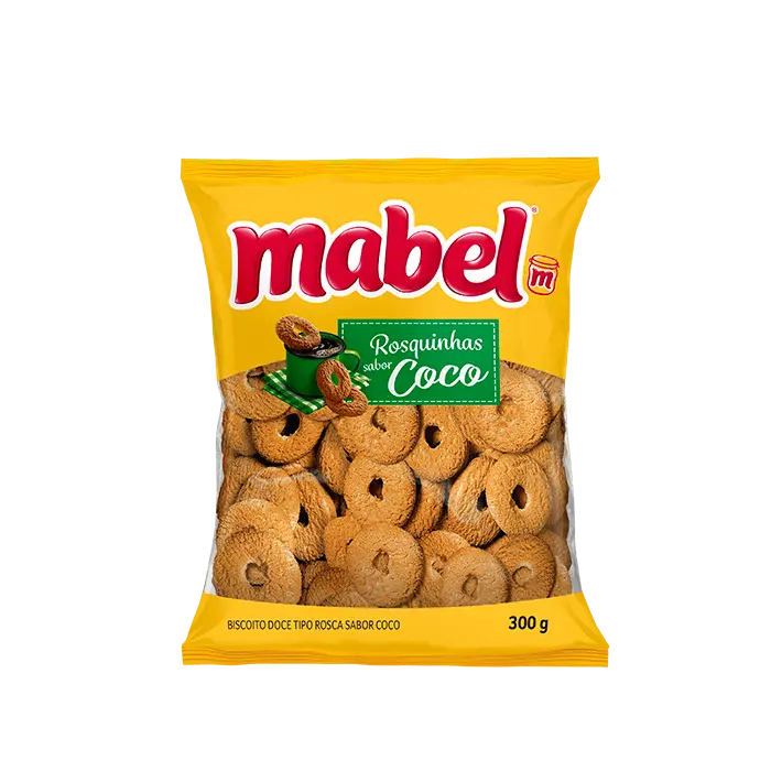 BISCOITO MABEL ROSCA 300GR COCO (32 X 300GR)