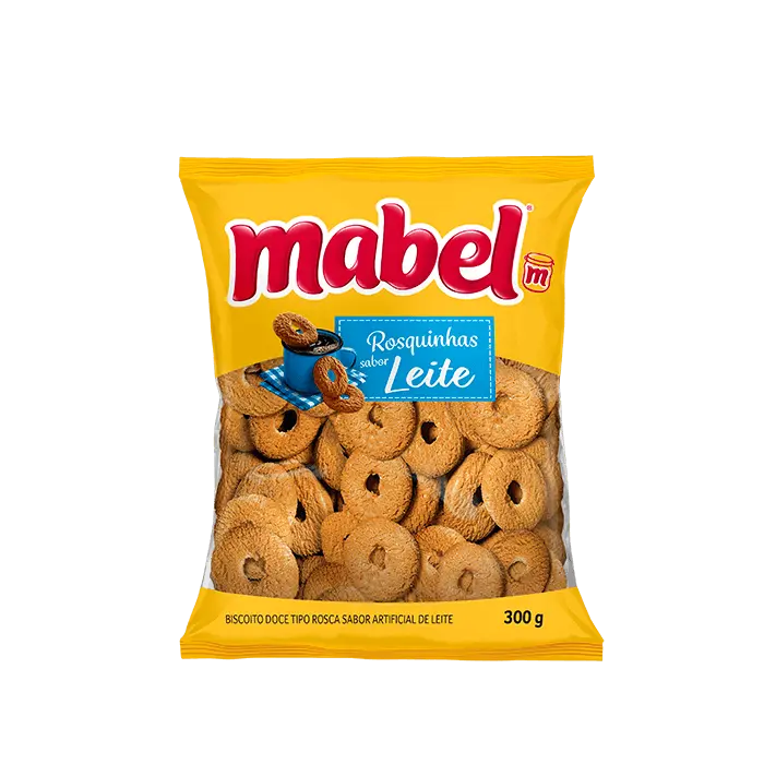 BISCOITO MABEL ROSCA 300GR LEITE (32 X 300GR)