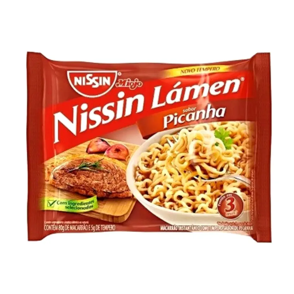 NISSIN LAMEN 85G SABOR PICANHA *MAXIMO 2 CAIXAS POR COMPRA * (50 X 85GR) 