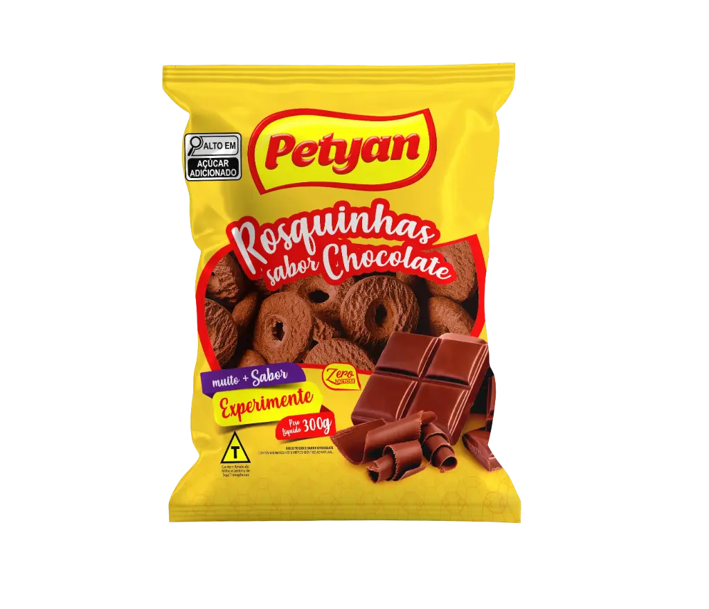 BISCOITO ROSQUINHA PETYAN 300G CHOCOLATE (20 X 300GR)