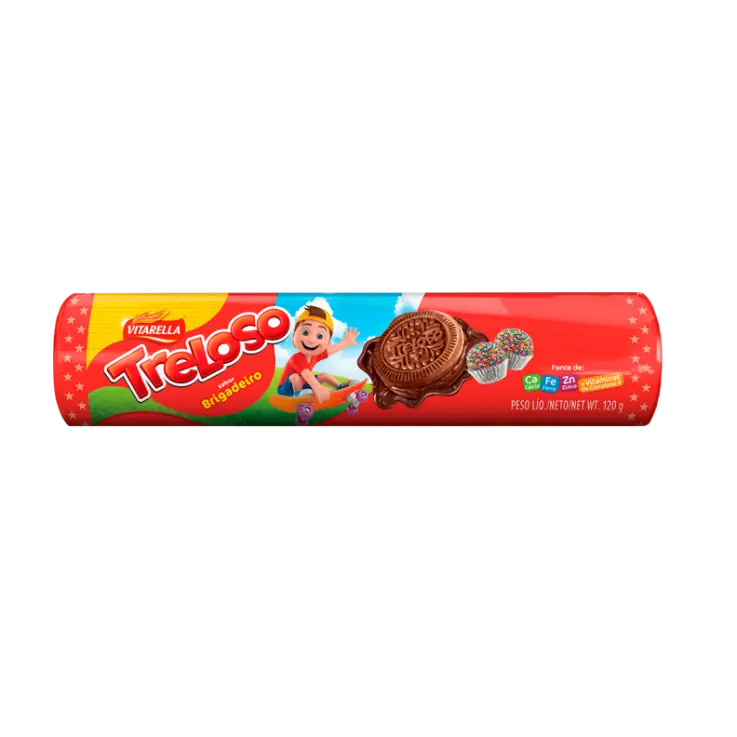 BISCOITO RECHEADO TRELOSO 120G BRIGADEIRO (36 X 120GR)