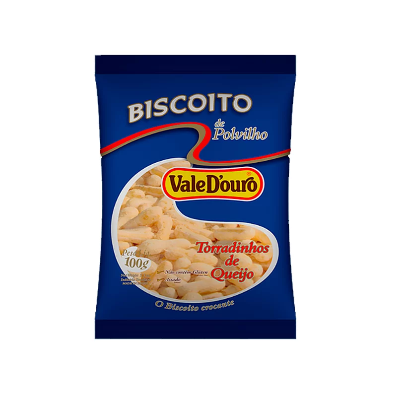BISCOITO DE POLVILHO VALE DOURO 100GR QUEIJO (25 X 100GR)