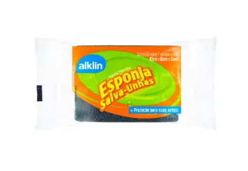 ESPONJA ABRASIVA SALVA UNHAS ALKLIN UNIDADE (CX C/ 40 UNIDADES)