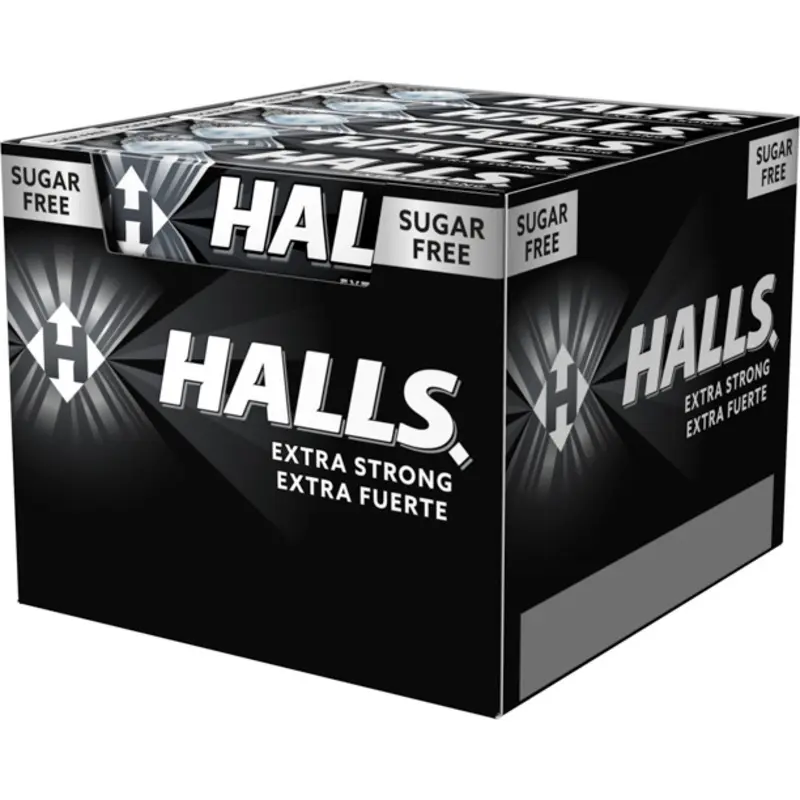 HALLS PRETO SEM AÇÚCAR (DISPLAY 20 X 32 GR)