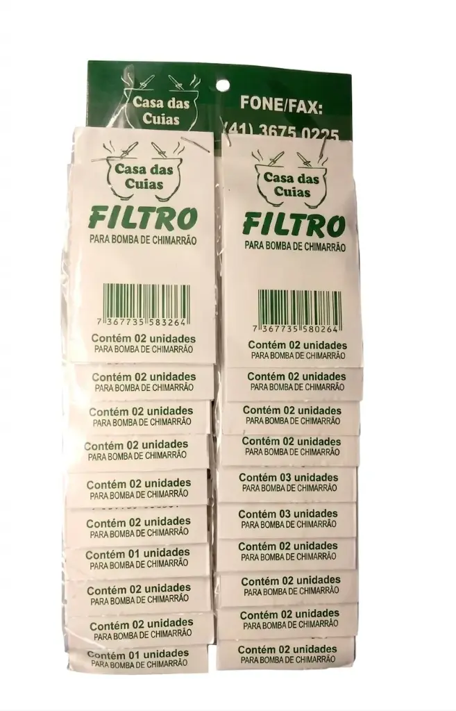 FILTRO PARA BOMBA - PACOTE C/ 20 UNIDADES