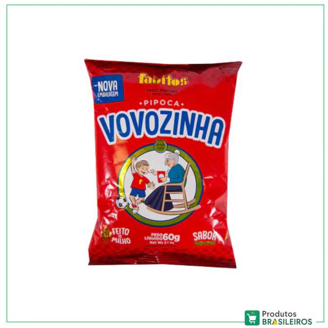 PIPOCA DOCE VOVOZINHA 60GR (30 X 60GR)