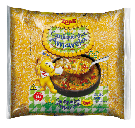 [ZA003] CANJIQUINHA (QUIR) AMARELA ZAELI 500G (10 X 500GR)