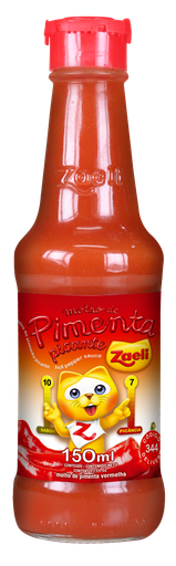 [ZA035] MOLHO DE PIMENTA PICANTE ZAELI 150ML (12 X 150ML)