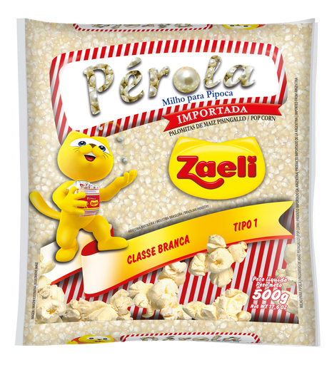 [ZA045] PIPOCA PÉROLA ZAELI 500G (10 X 500GR)