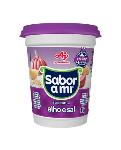 [AJ0001] TEMPERO SABOR A MI ALHO E SAL POTE 300GR (24X 300GR)