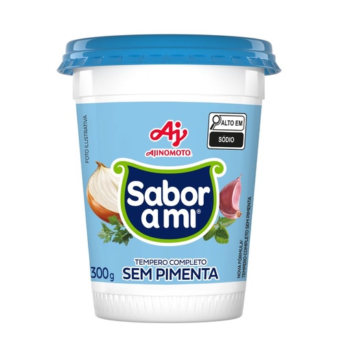 [AJ0002] TEMPERO SABOR A MI SEM PIMENTA POTE 300GR (24X 300GR)