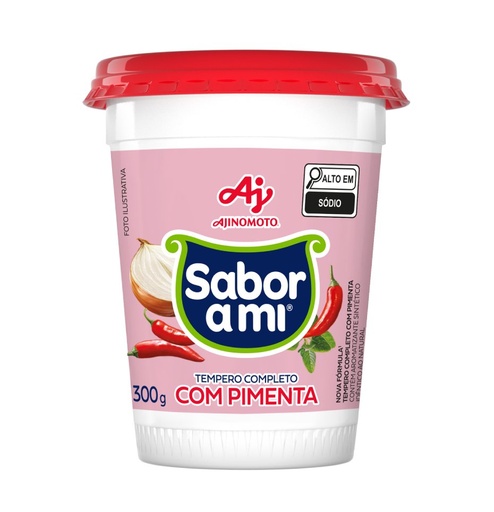 [AJ0003] TEMPERO SABOR A MI COM PIMENTA POTE 300GR (24X 300GR)