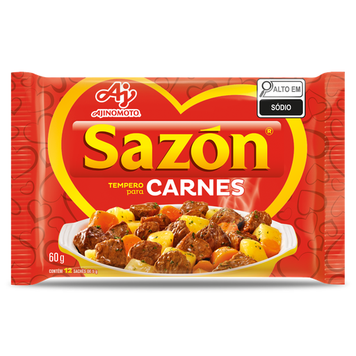 [AJ0005] SAZON TEMPERO PRONTO CARNE 60g (48 X 60 GR)