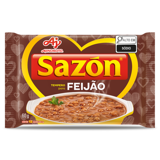 [AJ0007] SAZON TEMPERO PRONTO FEIJÃO 60G (48 X 60 GR)