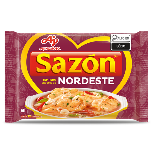 [AJ0009] SAZON TEMPERO PRONTO NORDESTE  60G (48 X 60 GR)