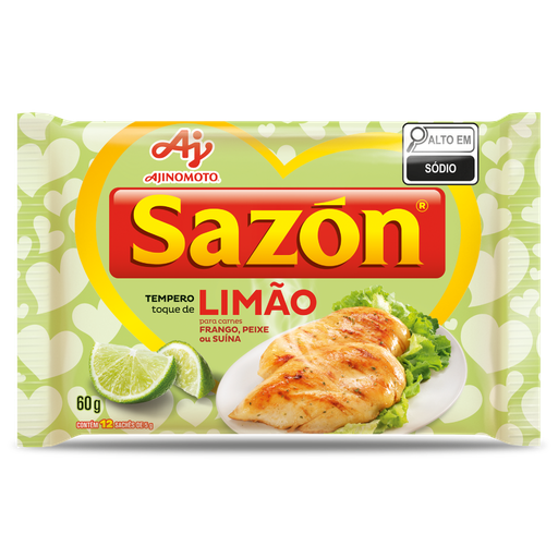 [AJ0010] SAZON TEMPERO PRONTO LIMÃO 60G (48 X 60 GR)