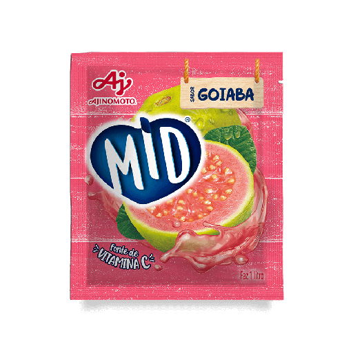 [AJ0013] MID GOIABA - REFRESCO EM PÓ 20G x 15 UN (CX 8 DISPLAYS)