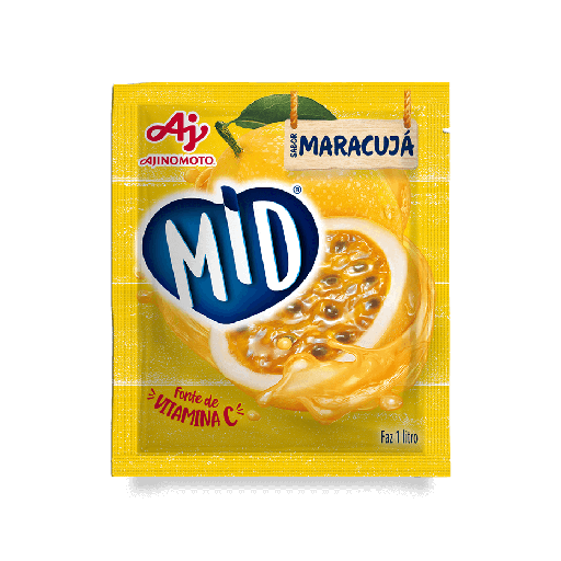 [AJ0018] MID MARACUJÁ - REFRESCO EM PÓ 20G x 15 UN (CX 8 DISPLAYS)