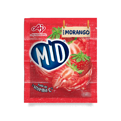 [AJ0019] MID MORANGO - REFRESCO EM PÓ 20G x 15 UN