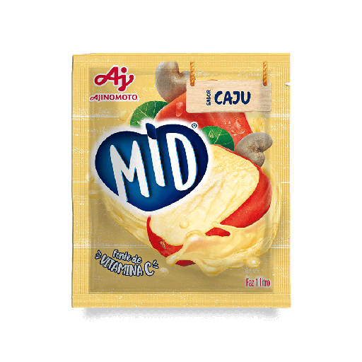 [AJ0020] MID CAJU - REFRESCO EM PÓ 20G x 15 UN (CX 8 DISPLAYS)