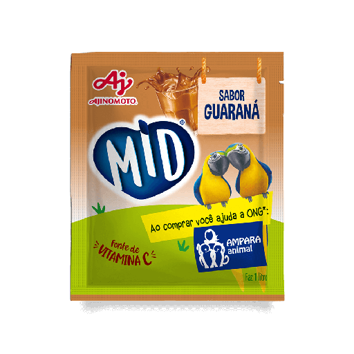 [AJ0022] MID GUARANÁ - REFRESCO EM PÓ 20G x 15 UN (CX 8 DISPLAYS)