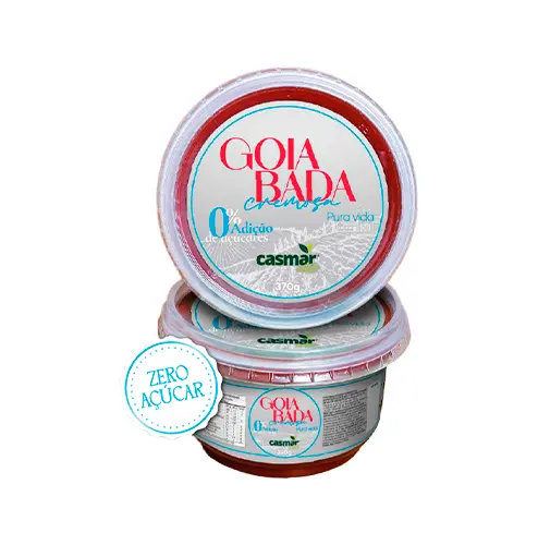 [CA0002] GOIABADA CREMOSA ZERO CASMAR 370GR (CAIXA C/ 12 X 370GR)