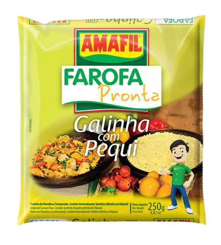 [AMF002] FAROFA GALINHA COM PEQUI 250G (10 X 250GR)