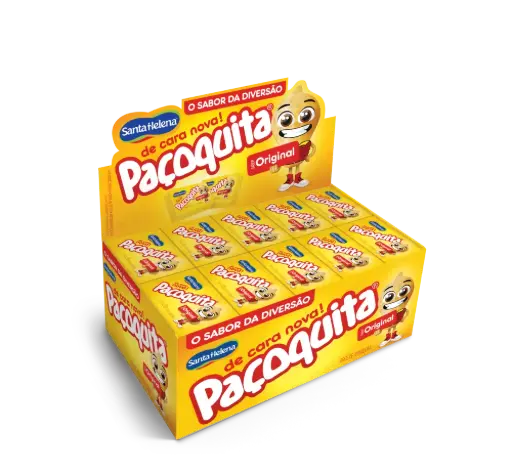 [SH0001] PAÇOCA PAÇOQUITA EMBALADA SANTA HELENA 20G X 50UN DISPLAY 1 KG