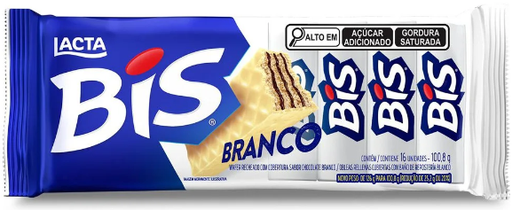 [MO0013] CHOCOLATE BRANCO BIS LAKA 100,8GR (65 X 100,8GR)
