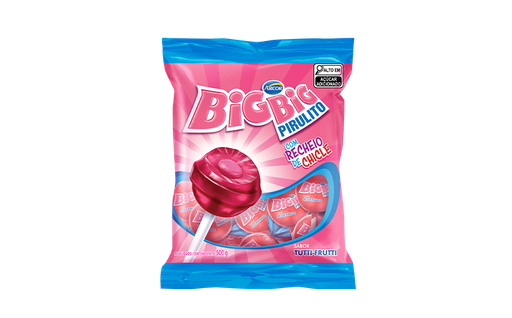 [AR0001] PIRULITO CHICLÉ TUTTI-FRUTTI BIG BIG MAX 600GR (12 X 600 GR)