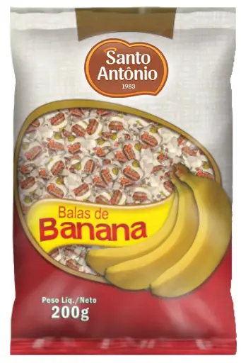 [SA0001] BALA DE BANANA SANTO ANTÔNIO 300G 